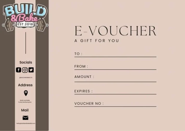 E GIFT VOUCHER for sale at Build & bake